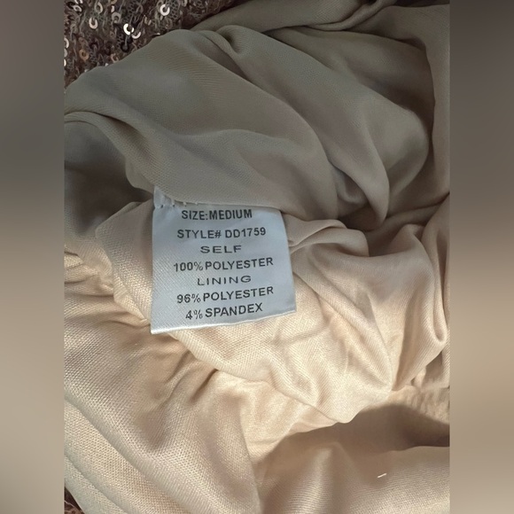 Rose Gold Sequin Romper - Picture 13 of 13